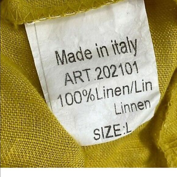 Lungo L’Arno Linen Yellow Striped Blouse - Picture 10 of 10